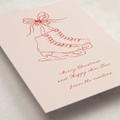 "Skatelle" - Holiday Cards in Rose by Jelena Vuletic - Detail