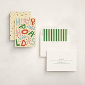 "Confetti Type Party" - Holiday Cards in Cozy Confetti by Alisa Galitsyna - Assembled