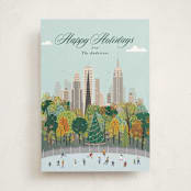 "New York for the Holidays" - Holiday Cards in Mint by Sherley Ferreira - Front
