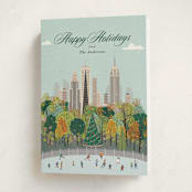 "New York for the Holidays" - Holiday Cards in Mint by Sherley Ferreira - Folded Card