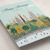 "New York for the Holidays" - Holiday Cards in Mint by Sherley Ferreira - Detail