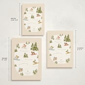 "Snow Dogs" - Holiday Cards in Almond by Vera Lim - Formats Available