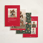 "12 days of Christmas stamps" - Holiday Cards in Cranberry by Sarah Knight - Back of Card Options