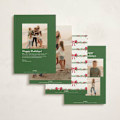 "The Glimpse" - Holiday Cards in Pine by Petra Kern - Back of Card Options