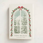"The Glimpse" - Holiday Cards in Pine by Petra Kern - Folded Card