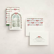 "The Glimpse" - Holiday Cards in Pine by Petra Kern - Assembled