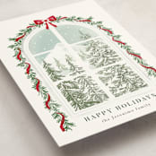 "The Glimpse" - Holiday Cards in Pine by Petra Kern - Detail