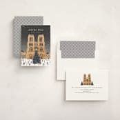 "Notre Dame" - Holiday Cards in Slate by Jamie Alexander - Assembled