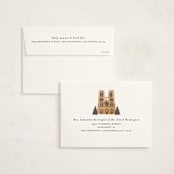 "Notre Dame" - Holiday Cards in Slate by Jamie Alexander - FREE Recipient Addressing