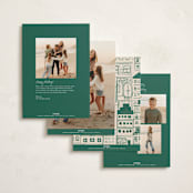 "Festive Home" - Holiday Cards in Elf Shoes by Teju Reval - Back of Card Options