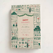"Festive Home" - Holiday Cards in Elf Shoes by Teju Reval - Folded Card