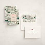 "Festive Home" - Holiday Cards in Elf Shoes by Teju Reval - Assembled