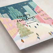 "City" - Holiday Cards in Evening by Elly - Detail