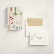 "Holiday Three" - Holiday Cards in Confetti by Pixel and Hank - Assembled