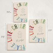 "Holiday Three" - Holiday Cards in Confetti by Pixel and Hank - Formats Available