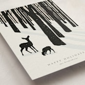 "All Is Calm" - Holiday Cards in Coal by itsjensworld - Detail