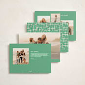 "Polar Express" - Holiday Cards in Cherry by Inkblot Design - Back of Card Options