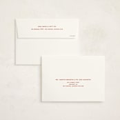 "Polar Express" - Holiday Cards in Cherry by Inkblot Design - FREE Recipient Addressing