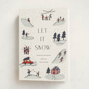 "Snowy Scenes" - Holiday Cards in Snow Day by Lauren Jinhee - Folded Card