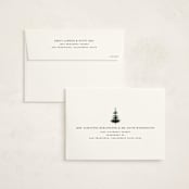 "Christmas Forest" - Holiday Cards in Coal by Jennifer Lew - FREE Recipient Addressing