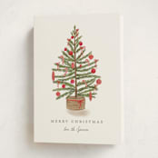 "Preppy tree" - Holiday Cards in Santa Suit by Creo Study - Folded Card