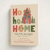 "Ho ho home" - Holiday Cards in Eggnog by Creo Study - Folded Card