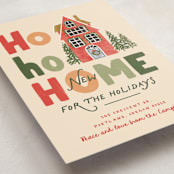 "Ho ho home" - Holiday Cards in Eggnog by Creo Study - Detail