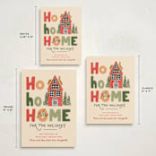 "Ho ho home" - Holiday Cards in Eggnog by Creo Study - Formats Available