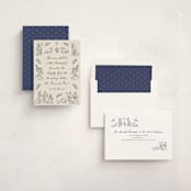 "Nativity" - Holiday Cards in Indigo by Jamie Alexander - Assembled