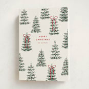 "Festive Forest" - Holiday Cards in Snow by Angela Garrick - Folded Card