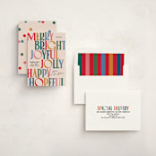 "Colorful Characters" - Holiday Cards in Gumdrop by Owl and Toad - Assembled