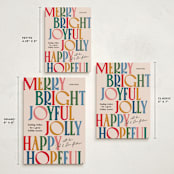 "Colorful Characters" - Holiday Cards in Gumdrop by Owl and Toad - Formats Available