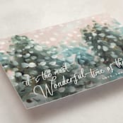"Wonderful Time" - Holiday Cards in Snow by Lindsay Megahed - Detail