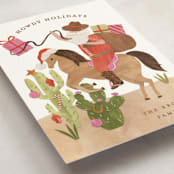 "Howdy Holidays y'all" - Holiday Cards in Candy Cane by Sarah Knight - Detail