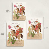 "Howdy Holidays y'all" - Holiday Cards in Candy Cane by Sarah Knight - Formats Available