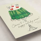 "Christmas Jelly" - Holiday Cards in Lime by Jackie Crawford - Detail