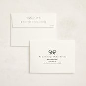 "Gingham Ribbon" - Holiday Cards in Juniper by Leah Bisch - FREE Recipient Addressing