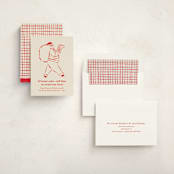 "If Santa Asks" - Holiday Cards in Reindeer Nose by Sierra Lee - Assembled