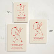 "If Santa Asks" - Holiday Cards in Reindeer Nose by Sierra Lee - Formats Available