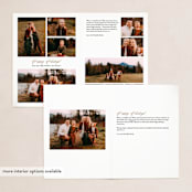 "Ski" - Holiday Cards in Wood by Elly - Interior Options