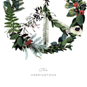"Floral Peace" - Holiday Cards in Snow by Baumbirdy - Close-Up