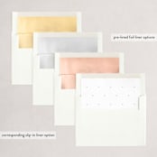 "Floral Peace" - Holiday Cards in Snow by Baumbirdy - Envelope Liners