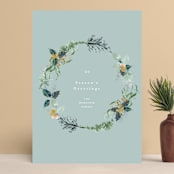 "fresh wreath" - Holiday Cards in Autumn by Phrosné Barwood - Front