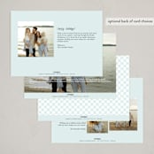 "Family Adventures" - Holiday Cards in Frozen Lake by Leia Matt - Back of Card Options