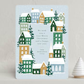 "Snowy neighborhood" - Holiday Cards in Frost by Jennifer Wick - Front