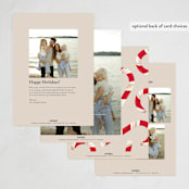 "Eye Candy" - Holiday Cards in Candy Cane by Gwen Bedat - Back of Card Options