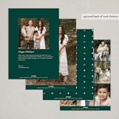 "Deck new halls" - Holiday Cards in Cream by Ana de Sousa - Back of Card Options