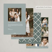 "Vintage Botanicals" - Holiday Cards in Tinsel by Erin German - Back of Card Options