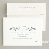 "Vintage Botanicals" - Holiday Cards in Tinsel by Erin German - FREE Recipient Addressing