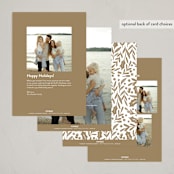"Tree Frame" - Holiday Cards in Leaf by Alethea and Ruth - Back of Card Options